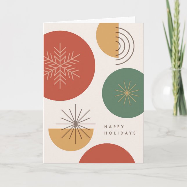 Cartes Pour Fêtes Annuelles Vacances minimalistes - Simple fête (Devant)