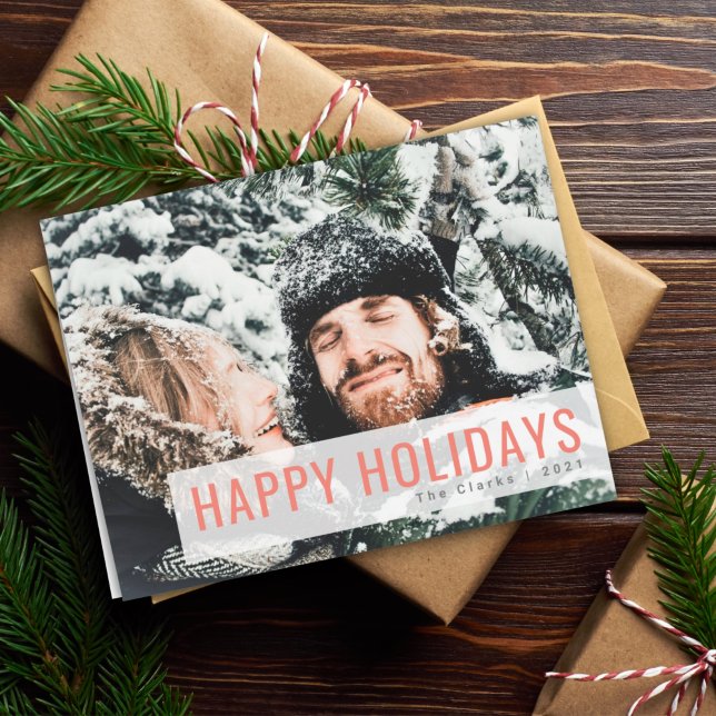 Cartes Pour Fêtes Annuelles Vacances modernes | Selfie Christmas Christmas Cou (Créateur téléchargé)