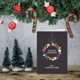 Cartes Pour Fêtes Annuelles Vacances modernes Werath Entreprise Noël