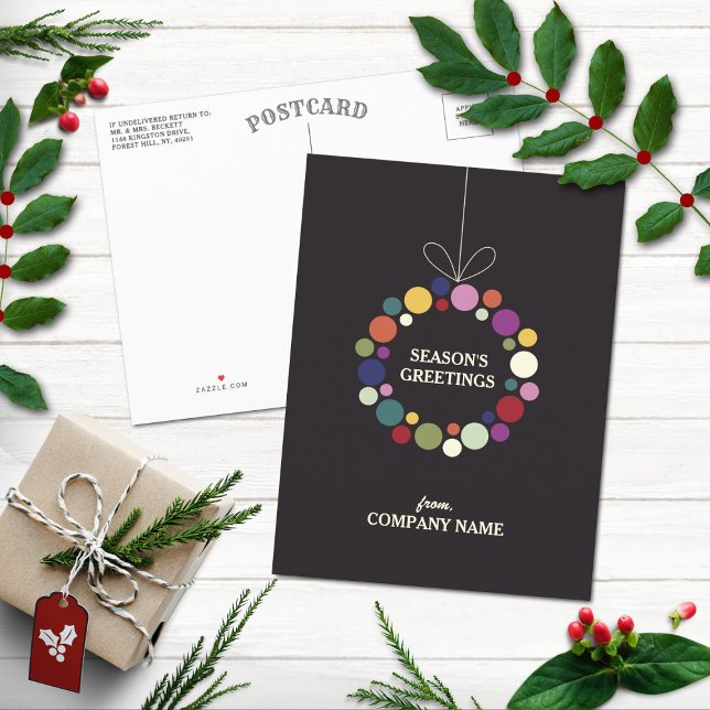 Cartes Pour Fêtes Annuelles Vacances modernes Werath Entreprise Noël (Créateur téléchargé)