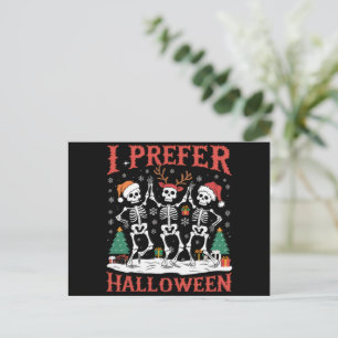 Cartes Pour Fêtes Annuelles Vacances Noël laid Je préfère Halloween Noël 