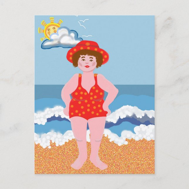 Cartes Pour Fêtes Annuelles Vacances plage (Devant)