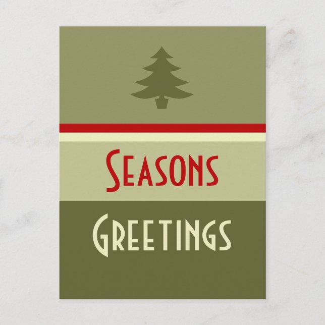 Cartes Pour Fêtes Annuelles Vacances prospères (Devant)