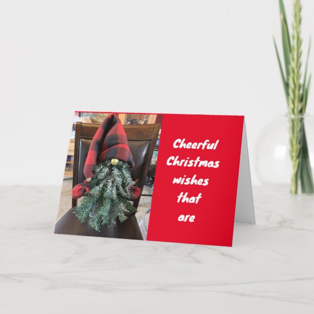 CARTES POUR FÊTES ANNUELLES VACANCES REMPLIES DE BONHEUR ET DE JOIE (Devant)