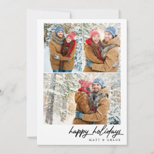 Cartes Pour Fêtes Annuelles Vacances simples et heureuses Noël Multi-Carte pho