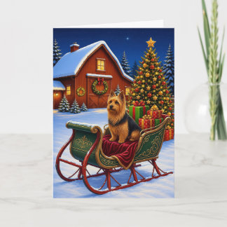 Cartes Pour Fêtes Annuelles Vacances Terrier Australien