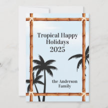 Vacances Tropicales Heureuses, Cadres en Bambou et