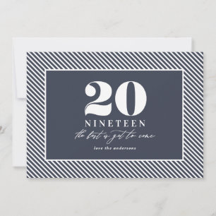 Cartes Pour Fêtes Annuelles Vacances typographiques modernes de nouvelle année
