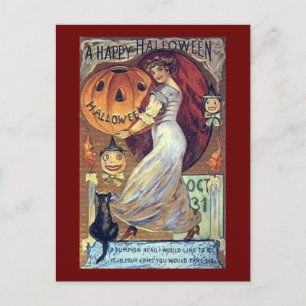 Cartes Pour Fêtes Annuelles Vacances Vintages *Joyeux Halloween*
