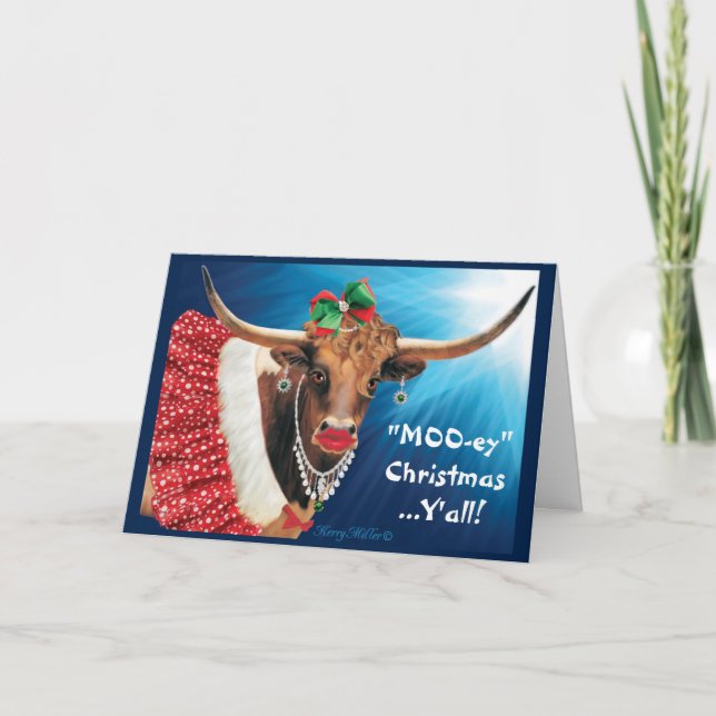 Cartes Pour Fêtes Annuelles vache de Londres (Devant)