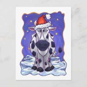 Cartes Pour Fêtes Annuelles Vache festive