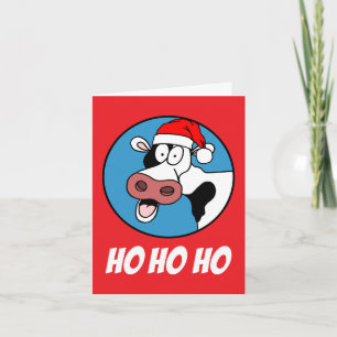Cartes Pour Fêtes Annuelles Vache Saint C'est Noël