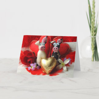 Cartes Pour Fêtes Annuelles Vaches à Lurve
