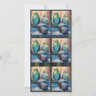 Cartes Pour Fêtes Annuelles Vaisseaux Vintage Art Acrylique