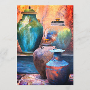 Cartes Pour Fêtes Annuelles Vaisseaux Vintage Art Acrylique Caroline Sangria52