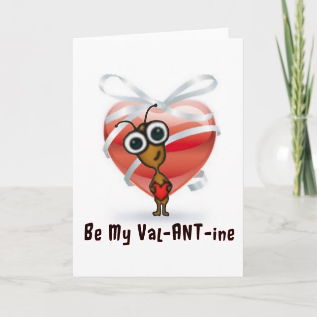 Cartes Pour Fêtes Annuelles val-ANT-ine (Devant)