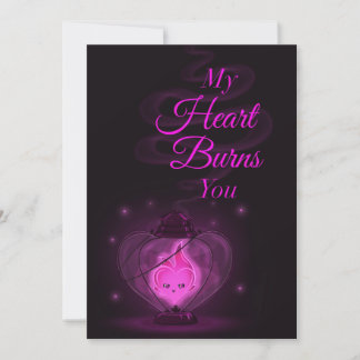 Cartes Pour Fêtes Annuelles Valentin à cœur ardent