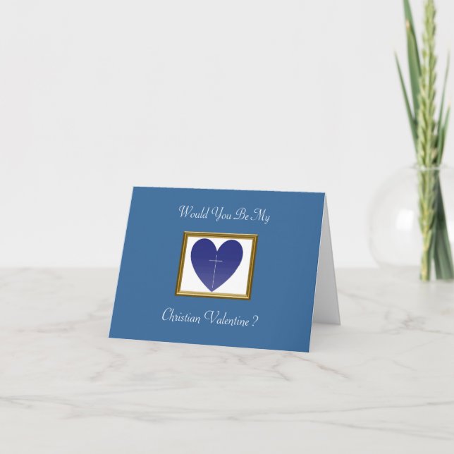Cartes Pour Fêtes Annuelles Valentin chrétien (Devant)