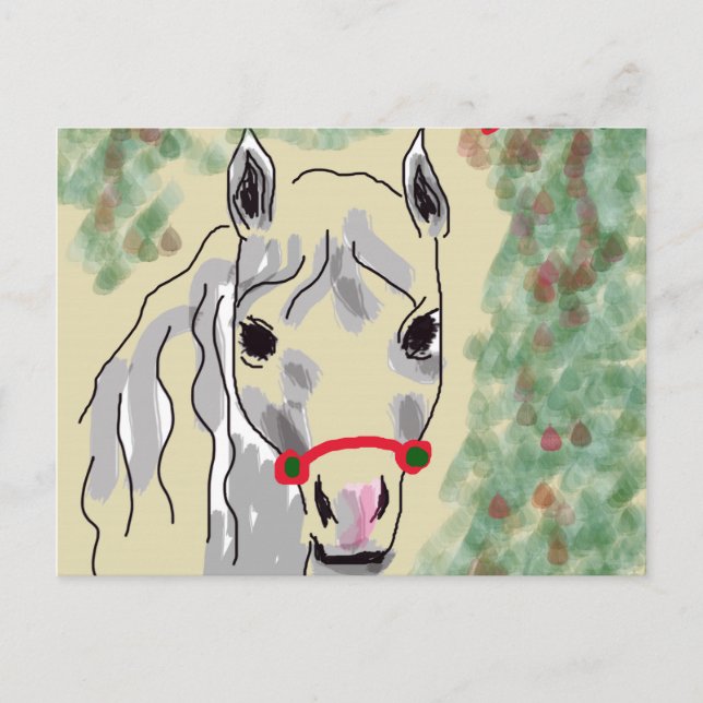 Cartes Pour Fêtes Annuelles Valentin de cheval (Devant)