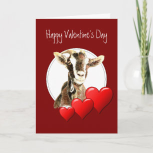 Cartes Pour Fêtes Annuelles Valentin drôle de la Vieille Chèvre qui vous aime