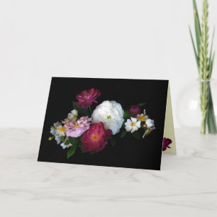Cartes Pour Fêtes Annuelles Valentin Rose à l'ancienne