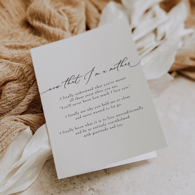 Cartes Pour Fêtes Annuelles VALENTINA Maintenant que je suis la fête des mères (Créateur téléchargé)