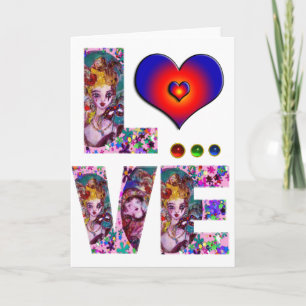 CARTES POUR FÊTES ANNUELLES VALENTINE AIME LE MASQUÉRADE VÉNÉTIEN