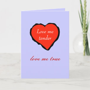 Cartes Pour Fêtes Annuelles Valentine, aimez-moi tendre -
