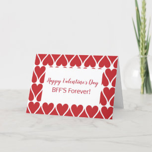 Cartes Pour Fêtes Annuelles Valentine Ami BFF Forever