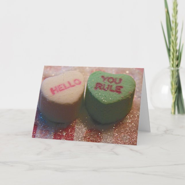 Cartes Pour Fêtes Annuelles Valentine Candy (Devant)