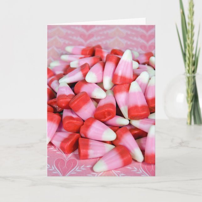 Cartes Pour Fêtes Annuelles Valentine Candy Corn (Devant)