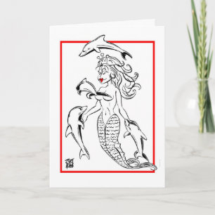 Cartes Pour Fêtes Annuelles Valentine : "DANSE #4 DE SIRÈNE "