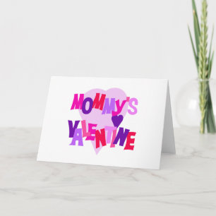 Cartes Pour Fêtes Annuelles Valentine de couleurs de la maman chaude de coeur