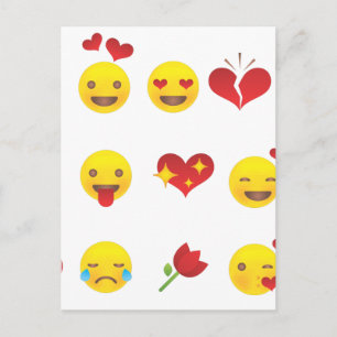 Cartes Pour Fêtes Annuelles Valentine Emojis
