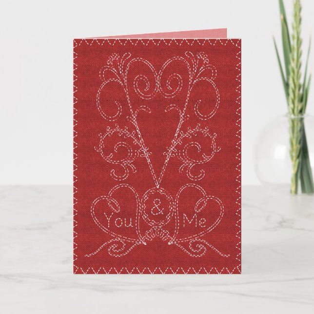 Cartes Pour Fêtes Annuelles Valentine en pointes (Devant)