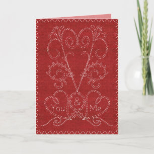 Cartes Pour Fêtes Annuelles Valentine en pointes
