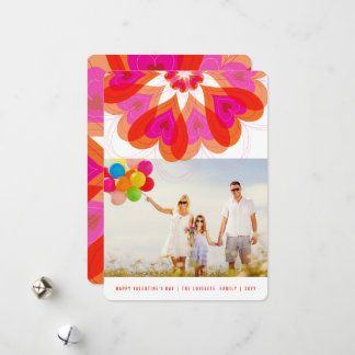 Cartes Pour Fêtes Annuelles Valentine Flower Love Rose Sweet Hearts Chic Photo