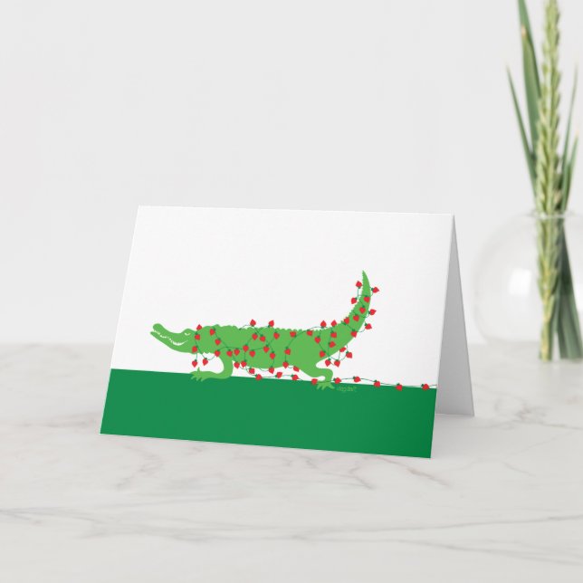 Cartes Pour Fêtes Annuelles Valentine Gator (Devant)
