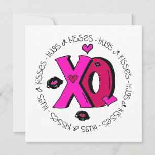 Cartes Pour Fêtes Annuelles Valentine Hugs et baisers
