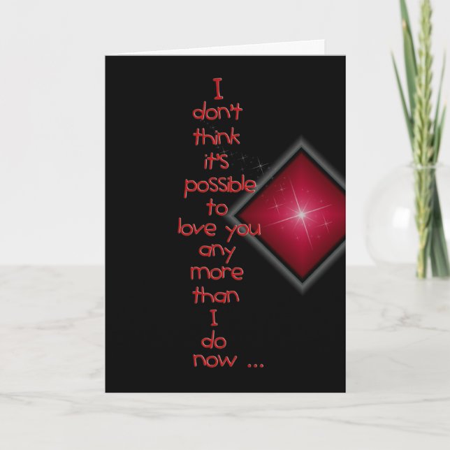 Cartes Pour Fêtes Annuelles Valentine Love (Devant)