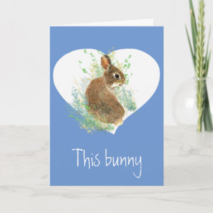 Cartes Pour Fêtes Annuelles Valentine Love Amusement Amusant Un Lapin Vous Aim