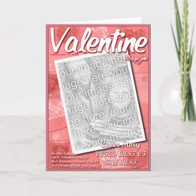Cartes Pour Fêtes Annuelles Valentine Magazine 2e édition (Devant)