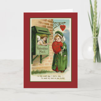 Cartes Pour Fêtes Annuelles Valentine Mail Vintage Heart Art