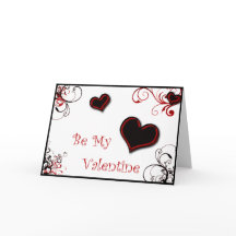 valentine noire et blanche