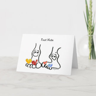 Cartes Pour Fêtes Annuelles Valentine Note de pied Cartoon Cartoon Cartoon Car