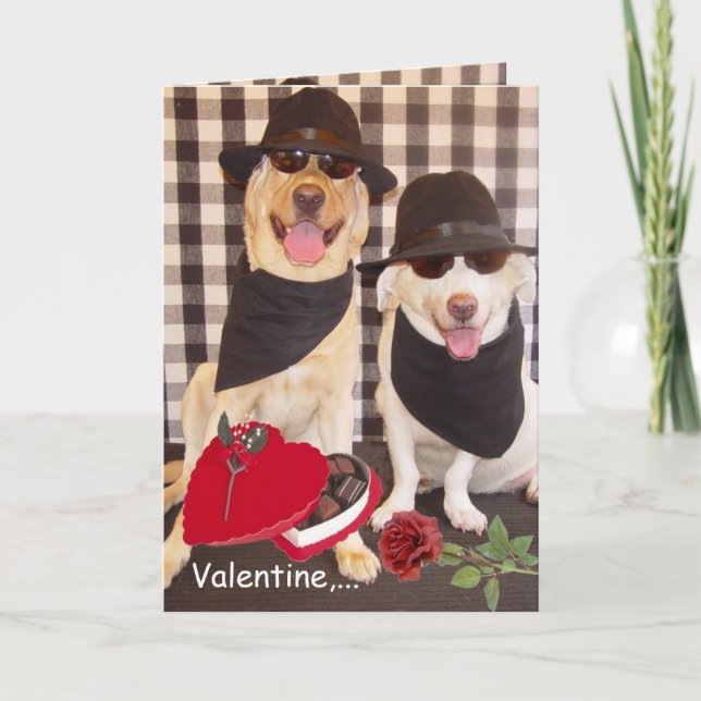 Cartes Pour Fêtes Annuelles Valentine, on est deux enfants ! (Devant)