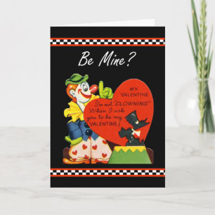 Cartes Pour Fêtes Annuelles Valentine pas clown autour du Terrier écossais