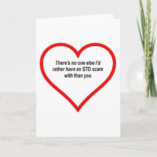 Cartes Pour Fêtes Annuelles VALENTINE personne d'autre je préfère STD