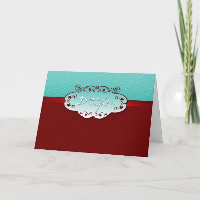 Cartes Pour Fêtes Annuelles Valentine - pour la fille (Devant)