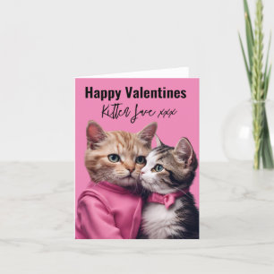 Cartes Pour Fêtes Annuelles Valentine pour lui, pour elle, amour du chat